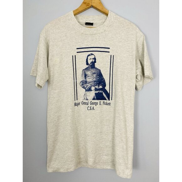 Civil War Major General George E Pickett T-shirt Size M Screen Stars Best USA - Picture 1 of 9